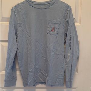 Vineyard Vines Men's Blue Long Sleeve Shirt